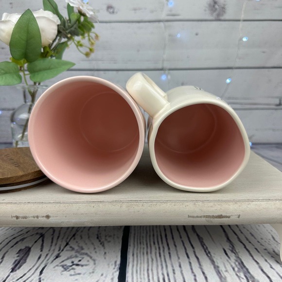 Rae Dunn Pink Bunny Love Cellar and Some Bunny To Love Easter Mug Set - Picture 8 of 10